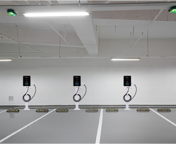 交流充电桩布置现场